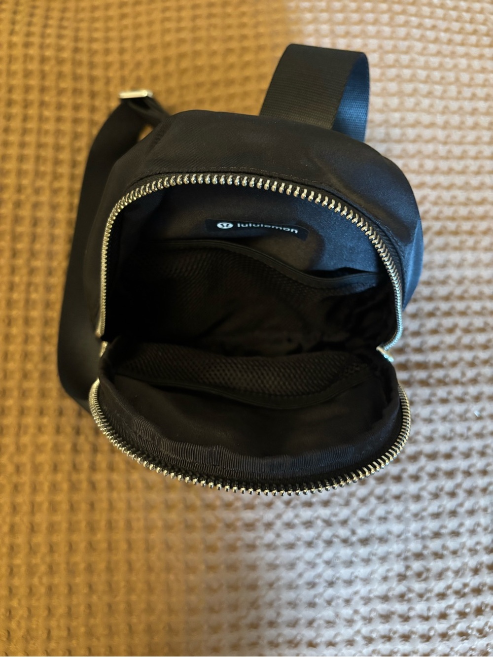 lululemon athletica Black Mini Sling Bag with Silver Hardware - Picture 3 of 5